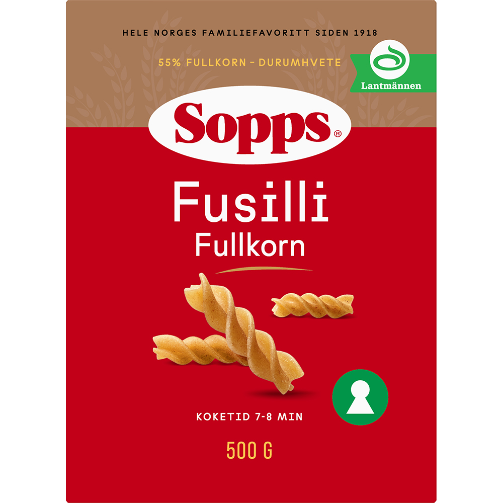 405070 102395 328749 Sopps Fullkorn Fusilli 500g_1_web
